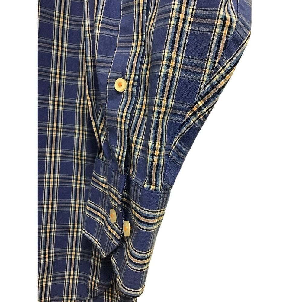 Southern Tide Blue Plaid Button Up Shirt Men's Size Medium Classic Fit - Picture 4 of 7